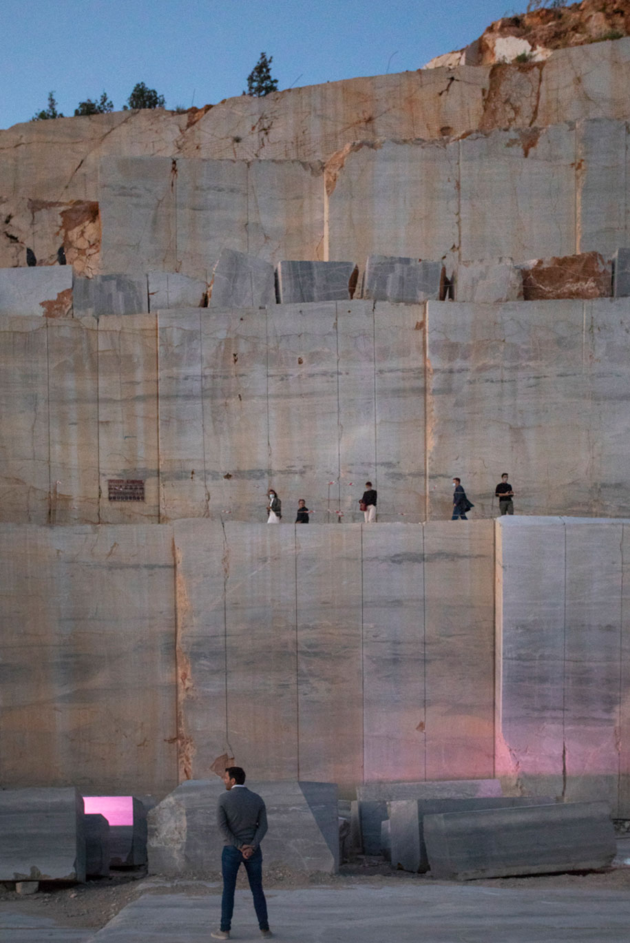 Archisearch Man on the Moon: Architects' weekend at the Didima quarry of Marmyk Iliopoulos