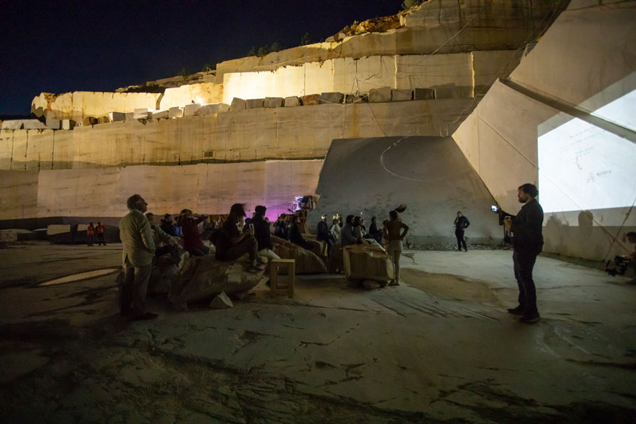 Archisearch Man on the Moon: Architects' weekend at the Didima quarry of Marmyk Iliopoulos