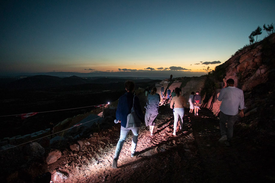 Archisearch Man on the Moon: Architects' weekend at the Didima quarry of Marmyk Iliopoulos