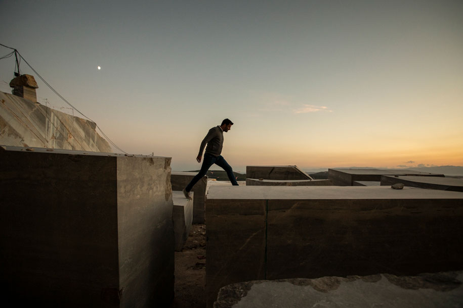 Archisearch Man on the Moon: Architects' weekend at the Didima quarry of Marmyk Iliopoulos