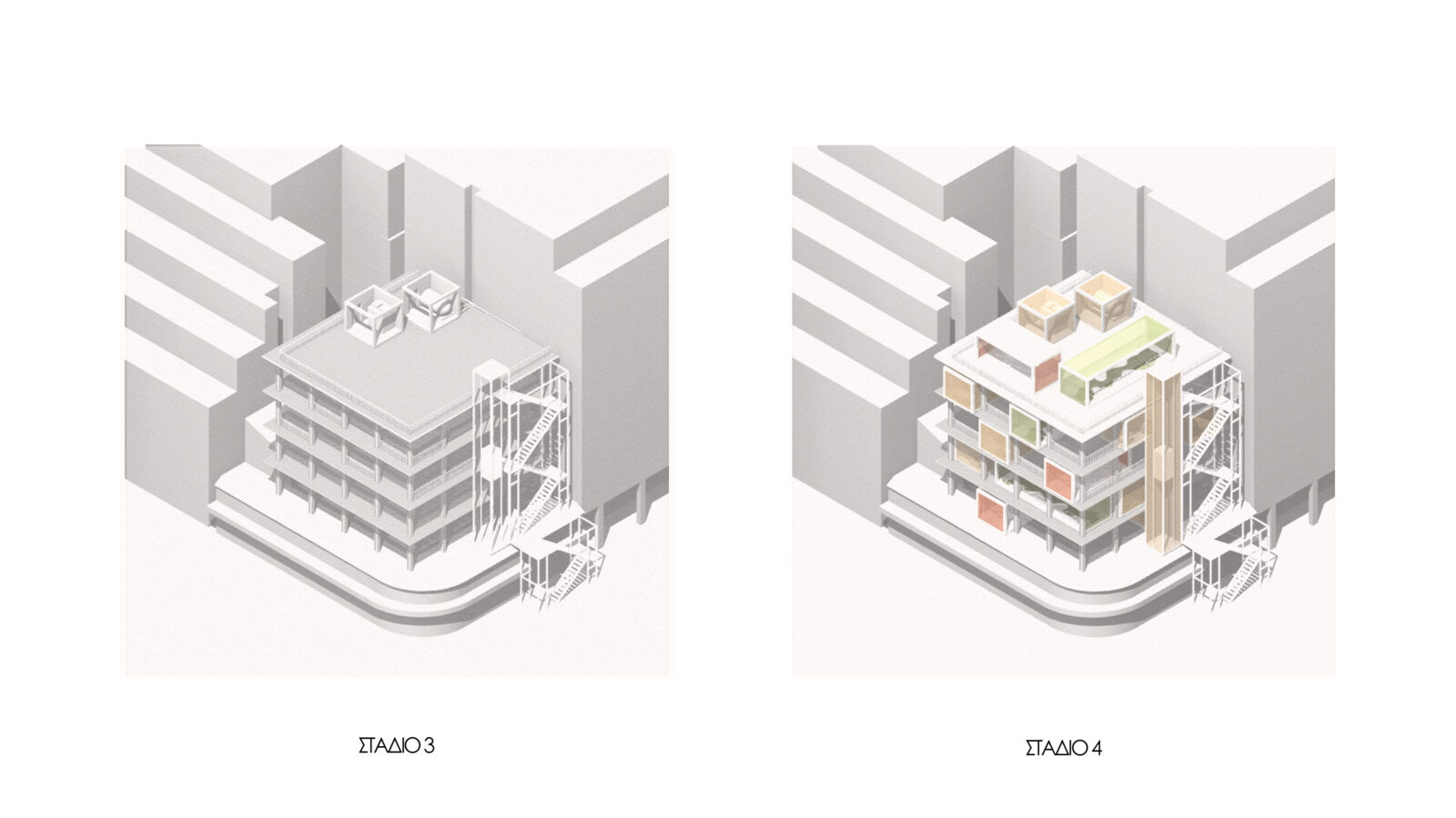 Archisearch Para-city-c Pods | Diploma thesis project by Alexandra Mitsakaki