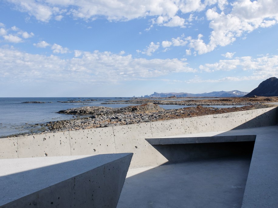 Archisearch MORFEUS arkitekter designed rest stops as sculptural elements spread out in the landscape