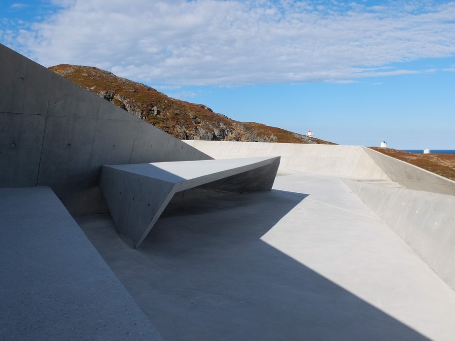 Archisearch MORFEUS arkitekter designed rest stops as sculptural elements spread out in the landscape