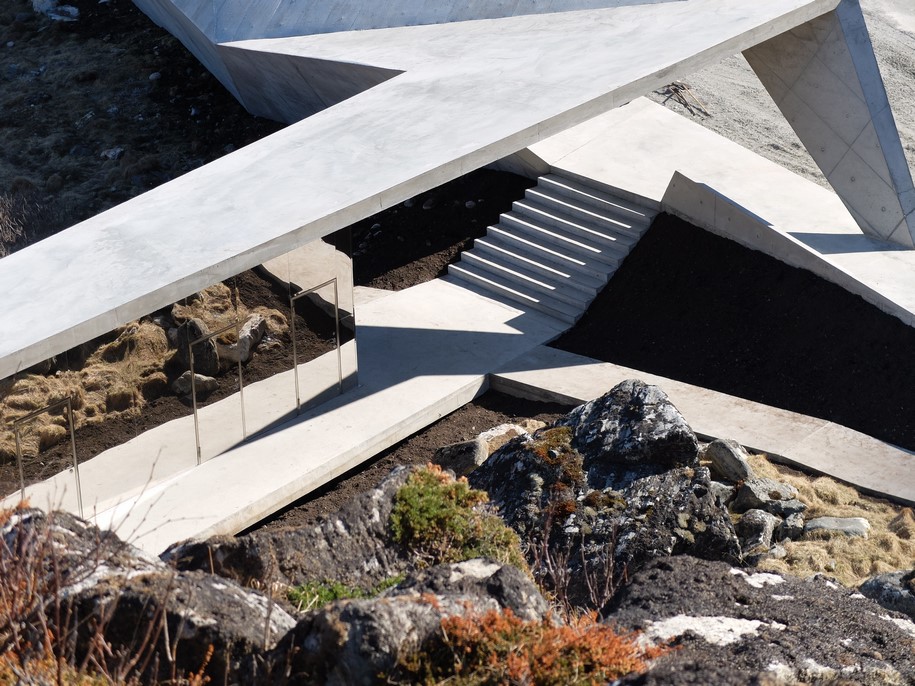 Archisearch MORFEUS arkitekter designed rest stops as sculptural elements spread out in the landscape