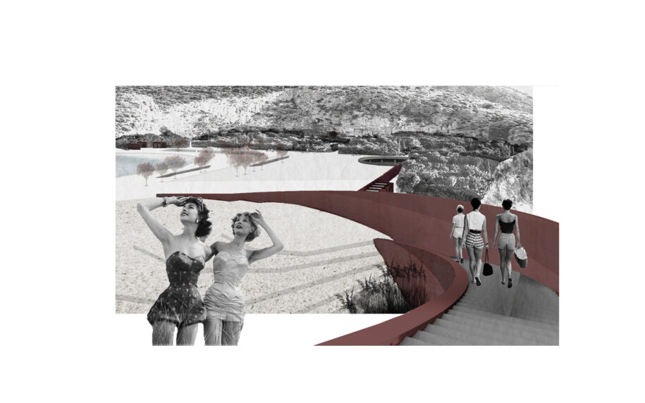 Archisearch MYISIS 2.0 _ New Rituals_ Landscape Design of Vouliagmeni’s Lake, Attica | Student work by Lefkothea Spartioti and Ioanna Diamanti