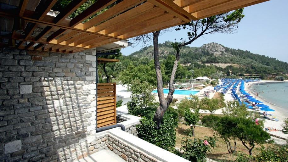 ΑΜ³ Architects, greek architecture, Makryammos, minimalism, hotel, bungalows, Thasos, materials, renovation, stone, wood