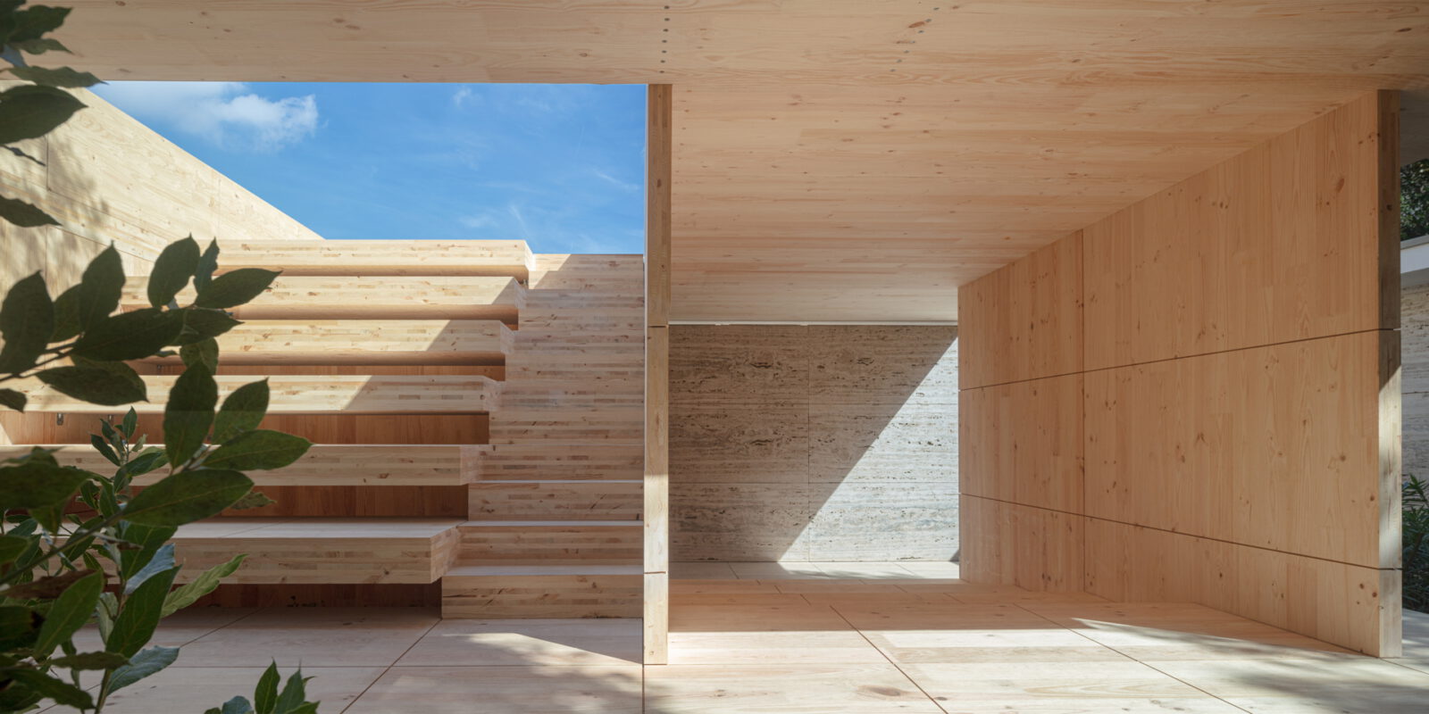 Archisearch Barcelona Pavilion reimagined in Carbon-Saving Wood