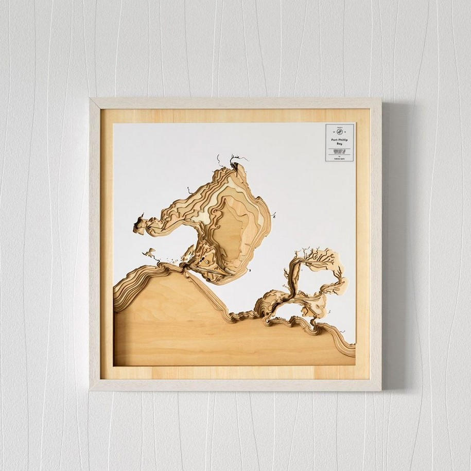 Archisearch Pangea: 3D-Mapping of the World's most Iconic Waterscapes in Plywood
