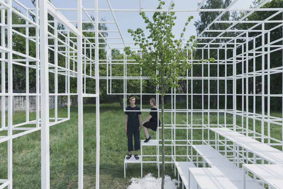 Archisearch Clap Studio creates Mist memorial installation for the Minsk Design Week 2019