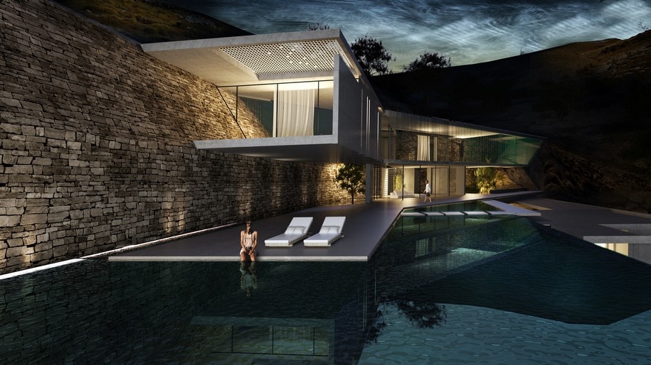 mold architects, Iliana Kerestetzi, Katerina Daskalaki, residence, chania, crete, house, home, atrium, infinity pool, island, vacation, greece, summer, aegean sea, greek architecture,