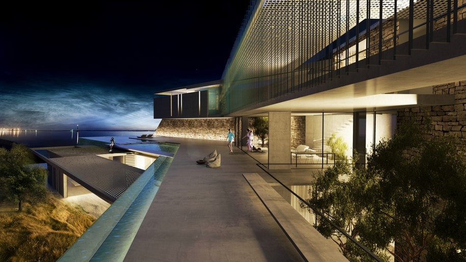 mold architects, Iliana Kerestetzi, Katerina Daskalaki, residence, chania, crete, house, home, atrium, infinity pool, island, vacation, greece, summer, aegean sea, greek architecture,