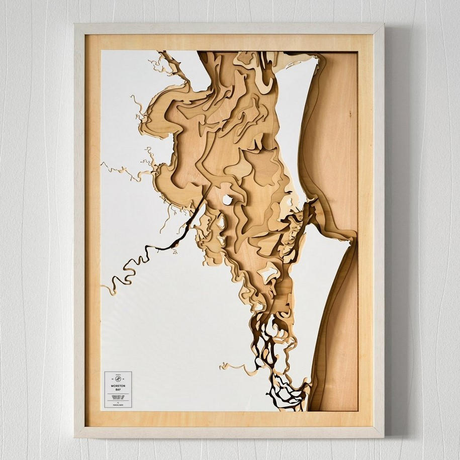 Archisearch Pangea: 3D-Mapping of the World's most Iconic Waterscapes in Plywood