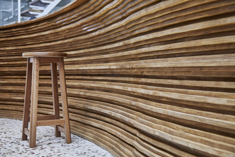 Archisearch Amalgama Architects designed the poetic topography of Mother Vegan Cafe in Koukaki, Athens under the motto 