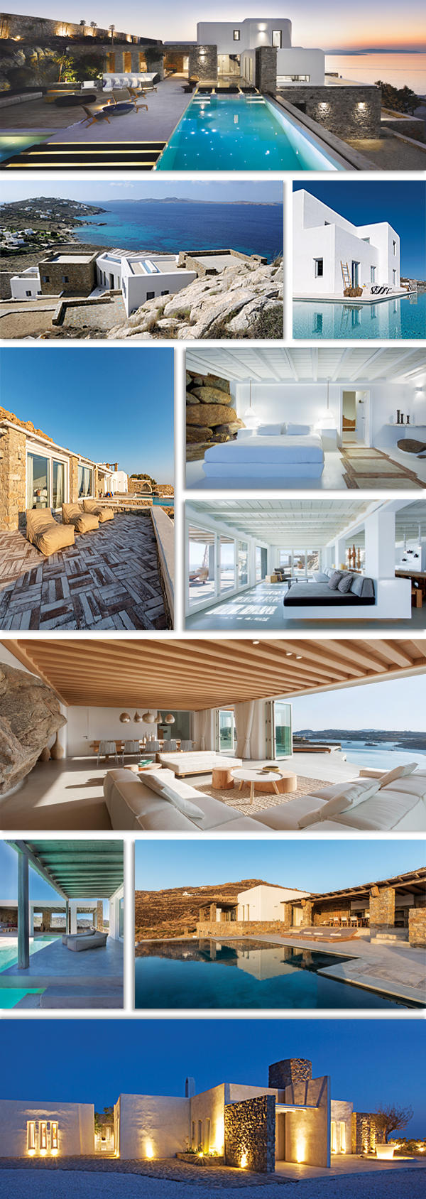 MykonosVillas, EK magazine, interiors, greek architecture, island, cycladic architecture, white, minimalism, villas, 2017