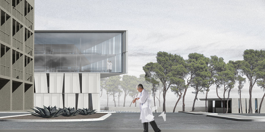 Not A Number Architects, NANA, New Cyprus Institute of Neurology and Genetics, New Research Centre, European Competition, second prize, Nicosia, Cyprus, 2018