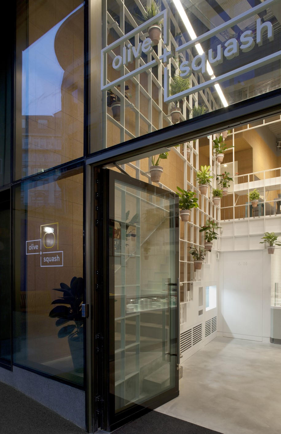 Neiheiser Argyros, cafe, shop, London, city, England, UK, grid, plants, minimal, simplicity, Olive & Squash