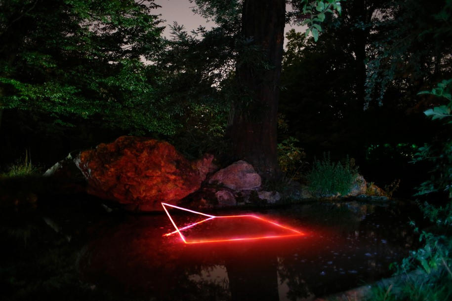 Archisearch Nicolas Rivals Installed Luminous Red Lines across the Spanish Nature, La Línea Roja