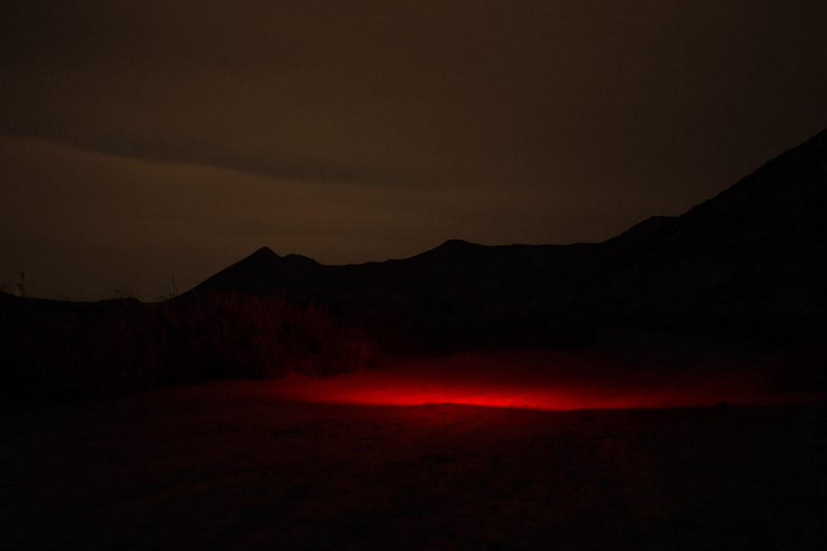 Archisearch Nicolas Rivals Installed Luminous Red Lines across the Spanish Nature, La Línea Roja