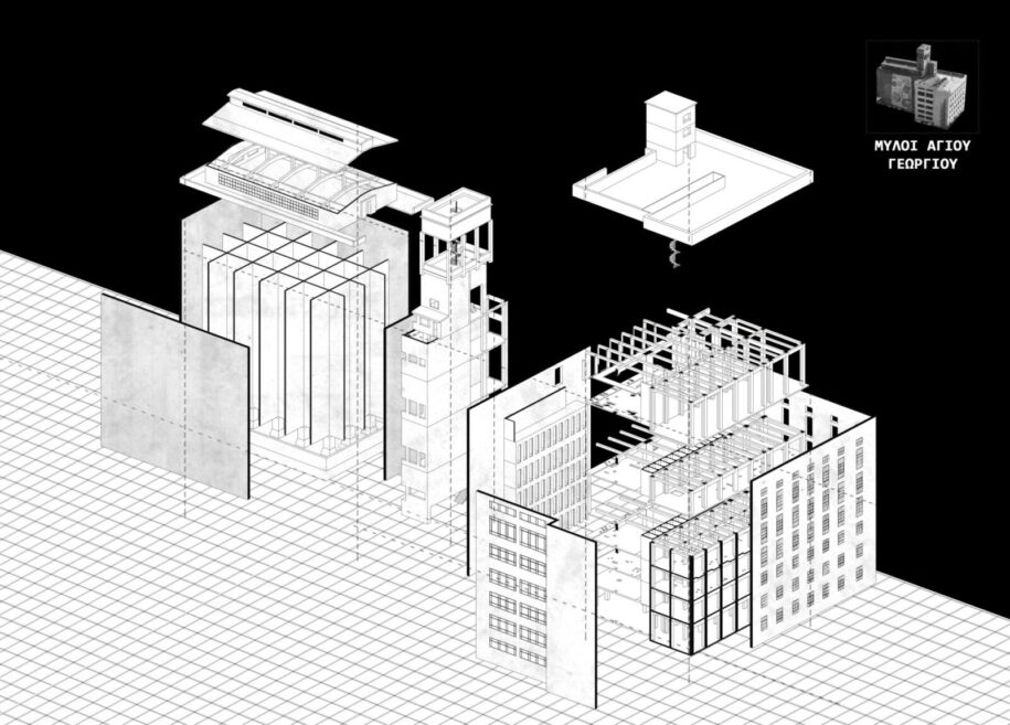 Archisearch Cultural & Social Center: Museum of Modern Art, Artists’ Residencies & Workshops, Passenger Station at St. George's Mills building, Patras, Greece | Diploma thesis by Nikoletta Kalogeropoulou