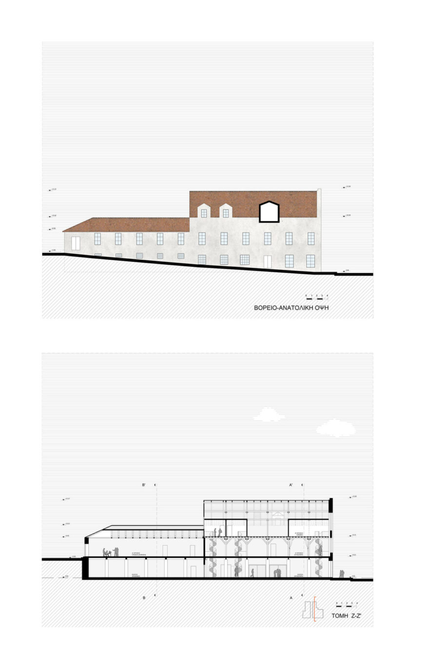 Archisearch Cultural & Social Center: Museum of Modern Art, Artists’ Residencies & Workshops, Passenger Station at St. George's Mills building, Patras, Greece | Diploma thesis by Nikoletta Kalogeropoulou