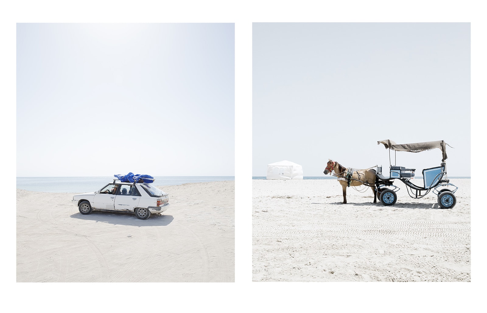 Tunisia, Yoann Cimier, nomadic architecture, ephemeral structure, seaside, beach, accommodation, photography, documentary, book, photographer