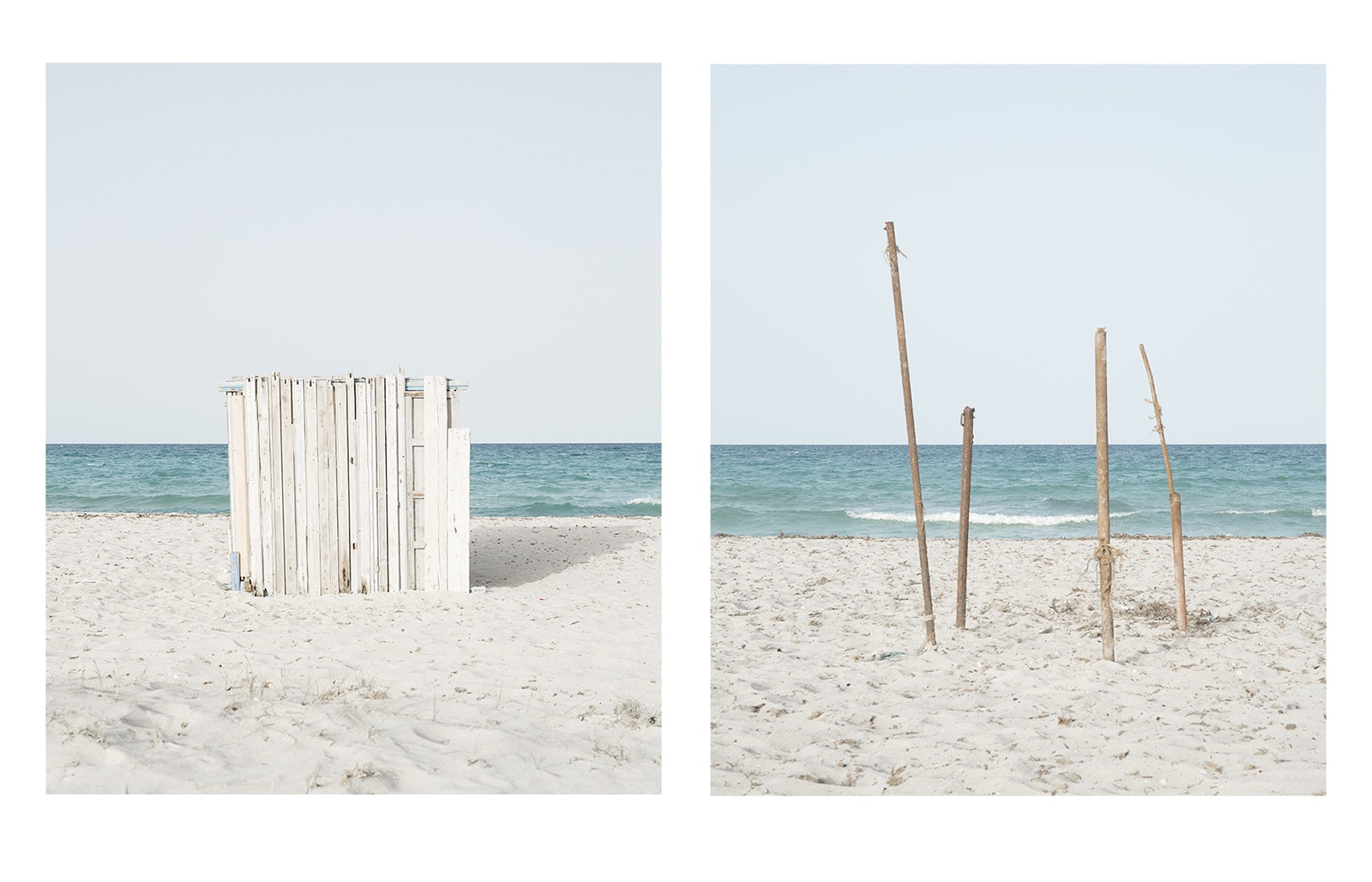 Tunisia, Yoann Cimier, nomadic architecture, ephemeral structure, seaside, beach, accommodation, photography, documentary, book, photographer