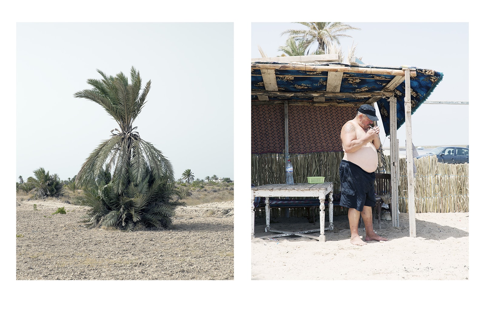 Tunisia, Yoann Cimier, nomadic architecture, ephemeral structure, seaside, beach, accommodation, photography, documentary, book, photographer