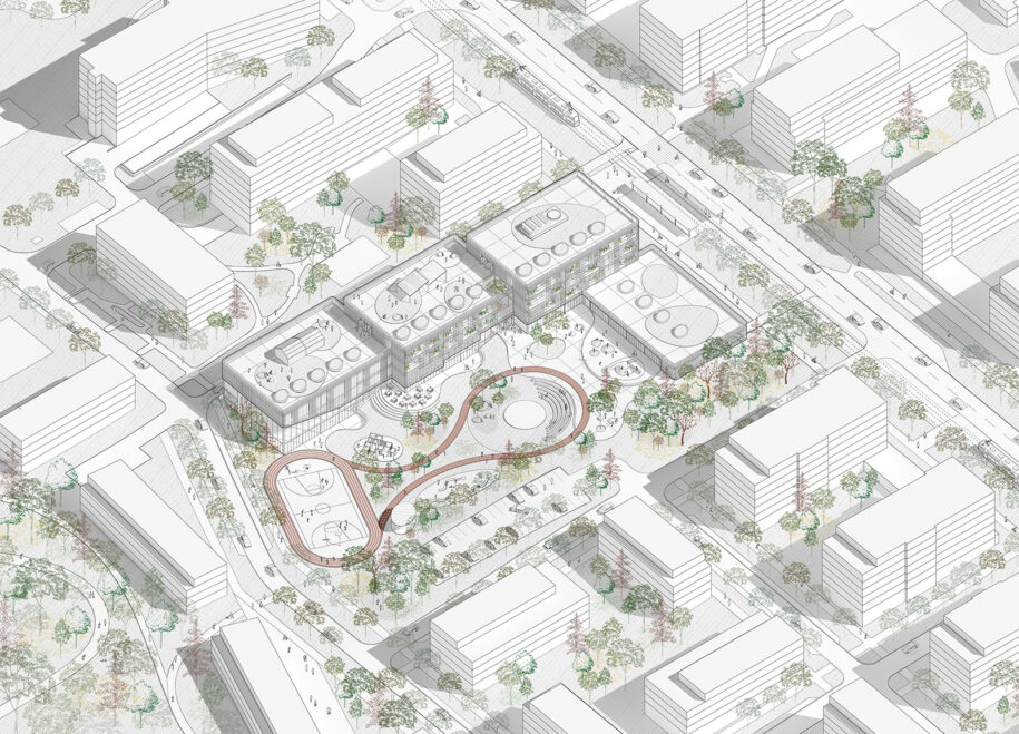 Archisearch OCA Architects & architect Harris Vamvakas present their entry in the international architecture competition for the New Kindergarten and Elementary School of Dolní Měcholupy, Prague, Czech Republic