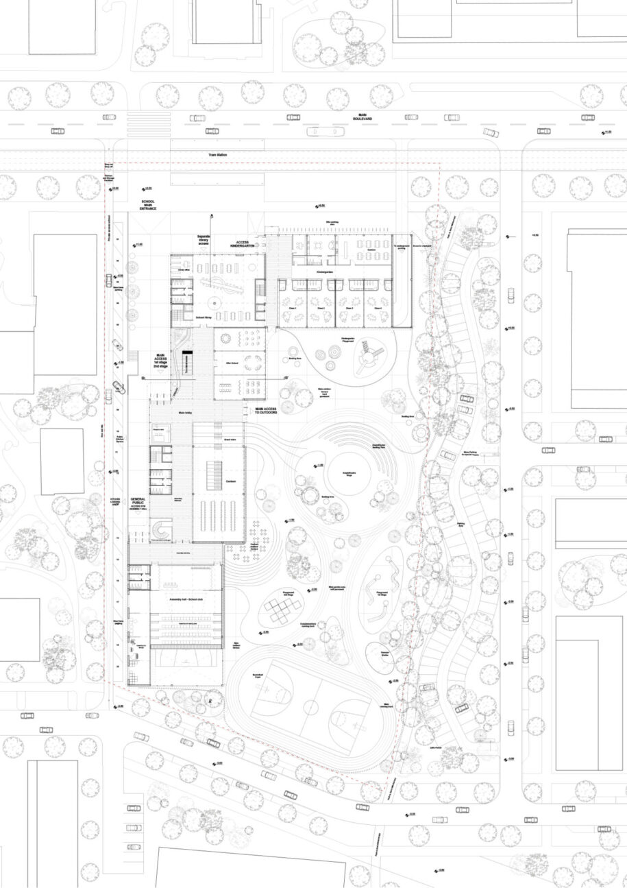 Archisearch OCA Architects & architect Harris Vamvakas present their entry in the international architecture competition for the New Kindergarten and Elementary School of Dolní Měcholupy, Prague, Czech Republic