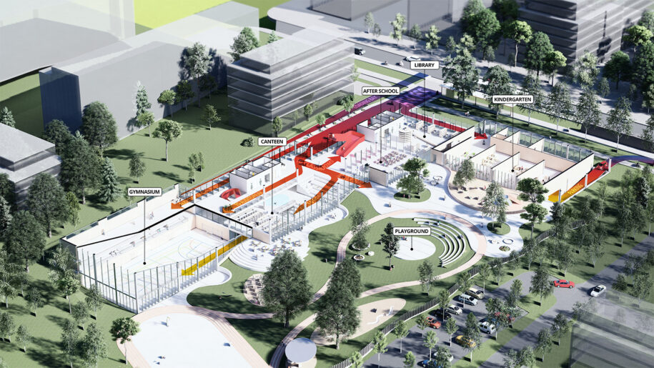 Archisearch OCA Architects & architect Harris Vamvakas present their entry in the international architecture competition for the New Kindergarten and Elementary School of Dolní Měcholupy, Prague, Czech Republic