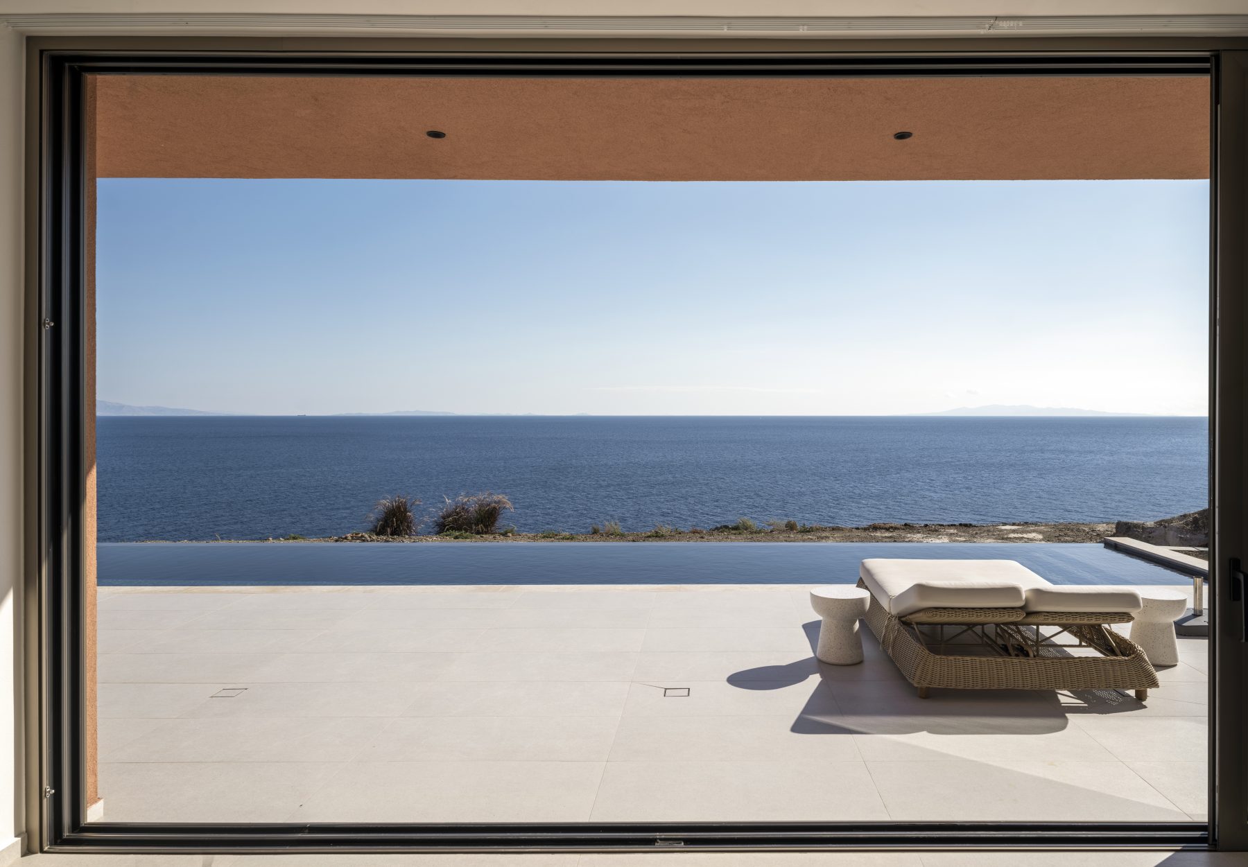 Archisearch Olen in Syros by Ateno is an earth-sheltered retreat in three acts