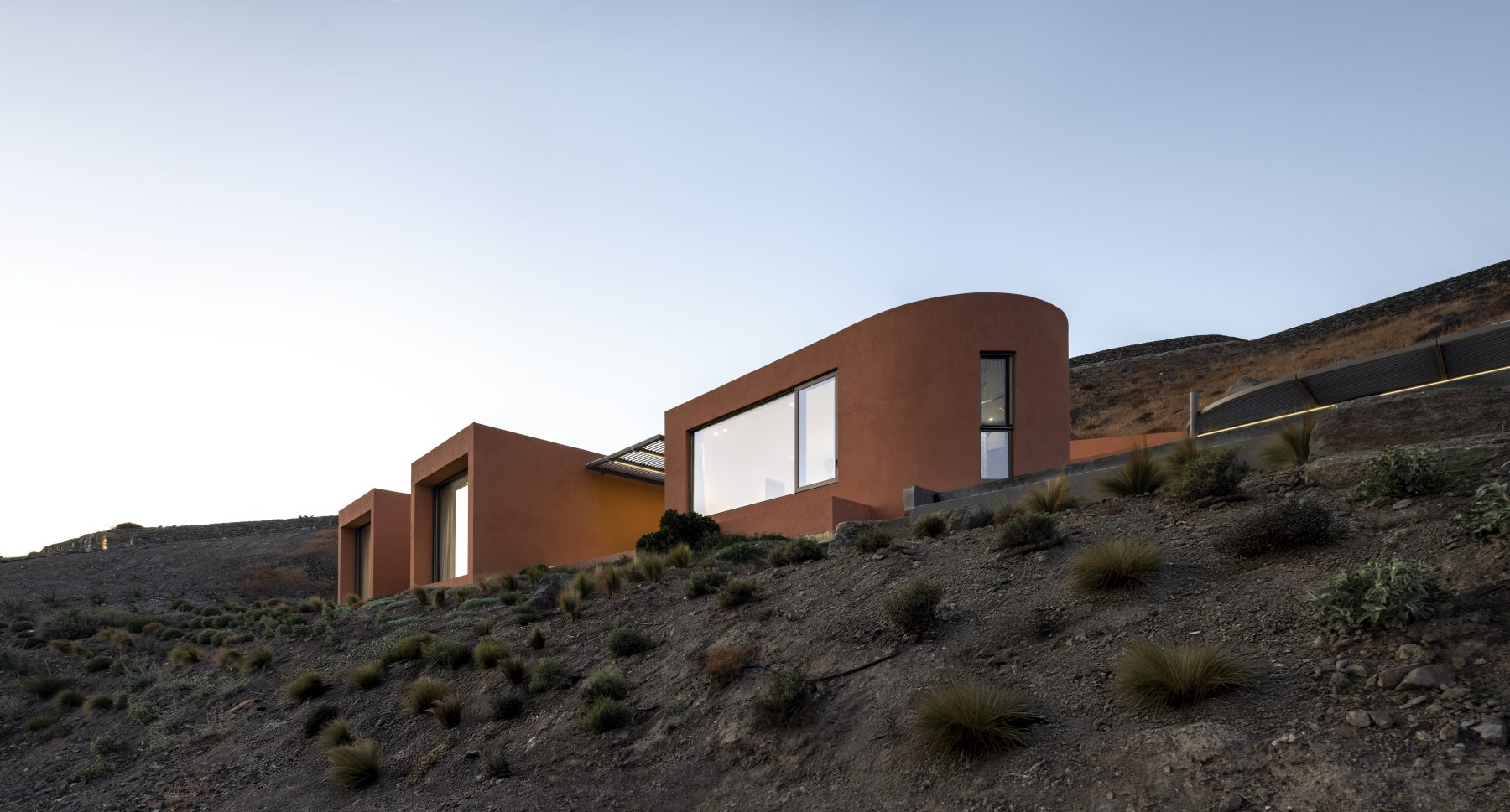 Archisearch Olen in Syros by Ateno is an earth-sheltered retreat in three acts