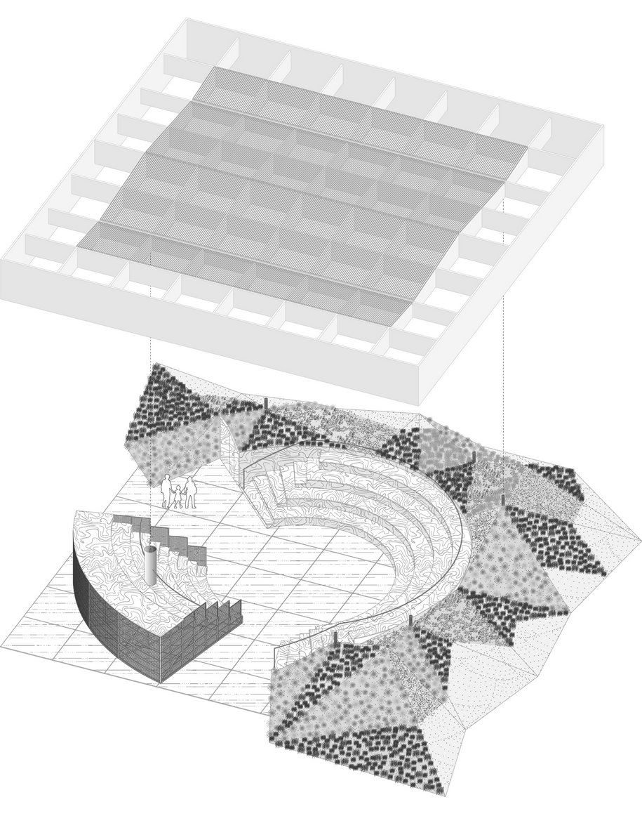 Archisearch The 2017 MPavilion, designed by OMA, takes its cues from the ancient amphitheatre