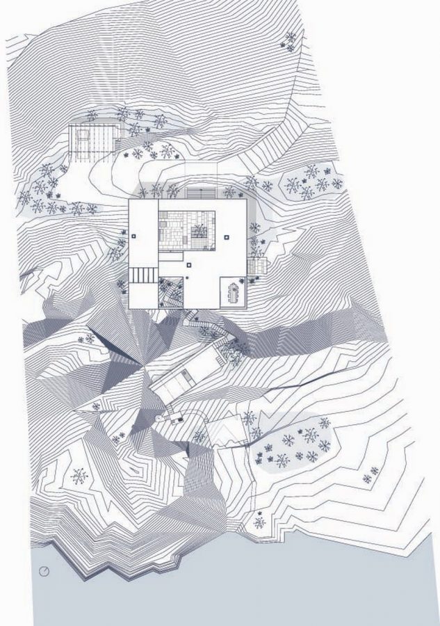 OOAK ARCHITECTS designed Patio House on a cliffside in Karpathos Archisearch