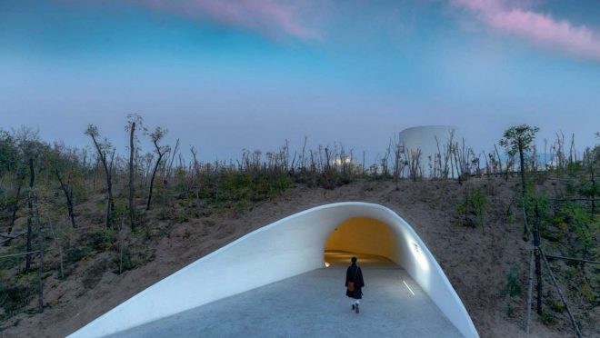 Archisearch - UCCA Dune Art Museum by OPEN ARCHITECTURE emerges as a hidden shelter in the sand dunes