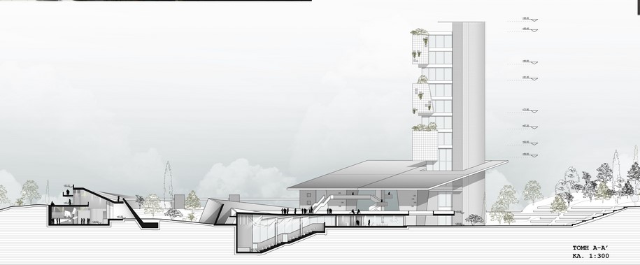 Archisearch Educational Research Center of the Reregulating dam on Aliakmonas river | Thesis by Oiconomou K. & Chatzis S.