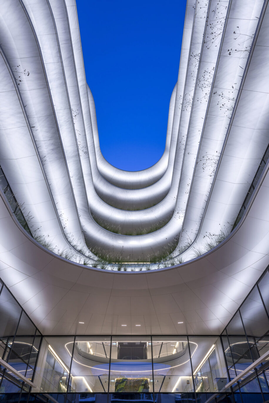 Archisearch Danilof Light & Visual Perception Studio designed the lighting for the Orbit Urban Office Campus in Athens