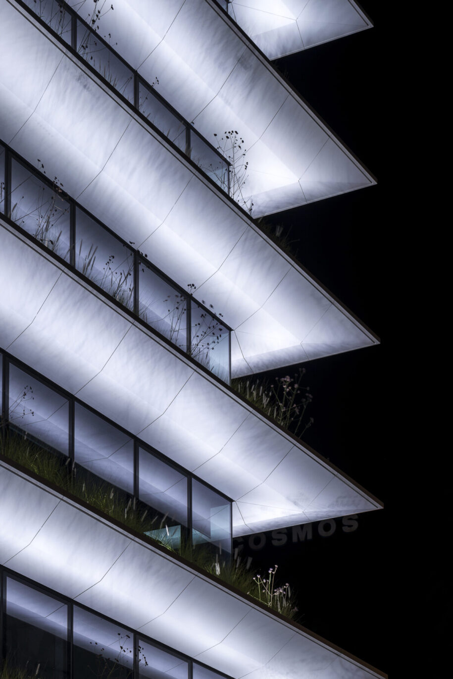 Archisearch Danilof Light & Visual Perception Studio designed the lighting for the Orbit Urban Office Campus in Athens