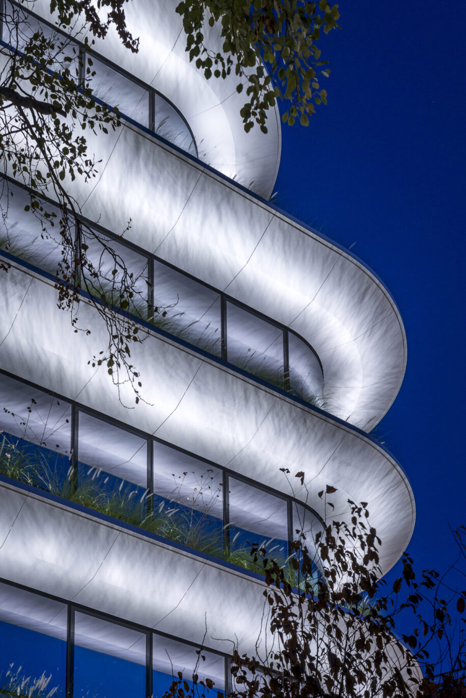 Archisearch Danilof Light & Visual Perception Studio designed the lighting for the Orbit Urban Office Campus in Athens