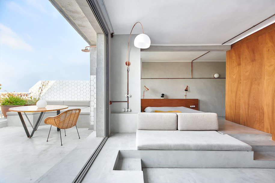 Archisearch Cometa architects' Marina apartment is an architectural journey where one needs just the essential.