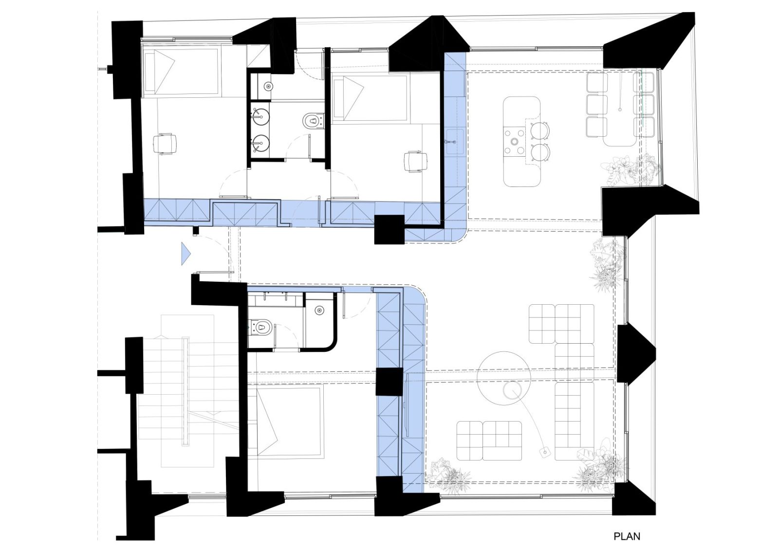 Archisearch Οι Poliedro Architects Mετατρέπουν Ξενοδοχείο του 1980 στο Ρέθυμνο στην Ιδιωτική Κατοικία τους ως μια Πράξη Αποκάλυψης.