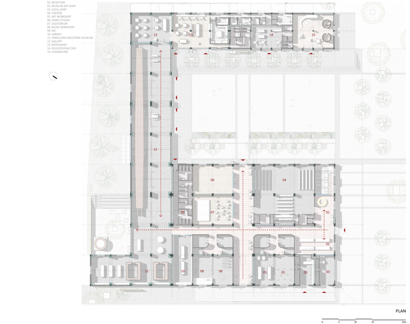 Archisearch Πολυθεματικό πολιτιστικό κέντρο Porcelana | από τους R.C.TECH
