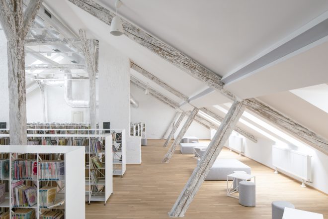 Archisearch - Architecture for Culture: DOXA & Bistan democratize Regional Library in Slovakia as a vibrant community hub.