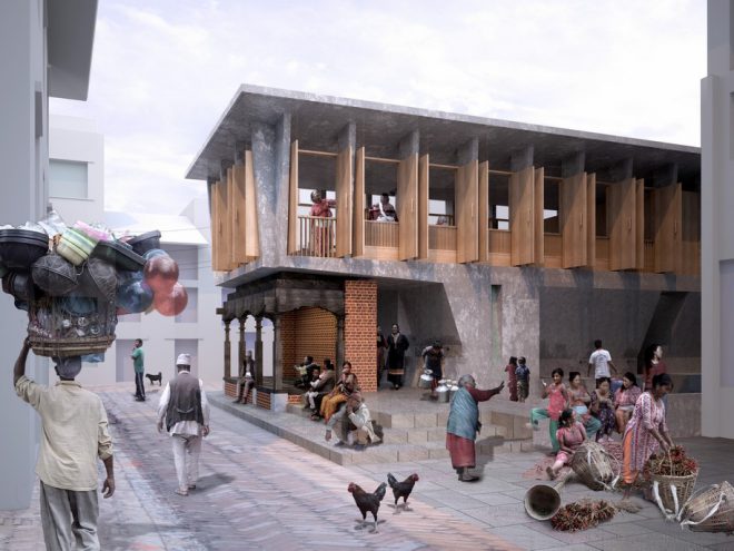 Archisearch - Καθαρισμός, συλλογή και παροχή νερού. Ένας Πολυλειτουργικός δημόσιος χώρος, Thecho, Νεπάλ