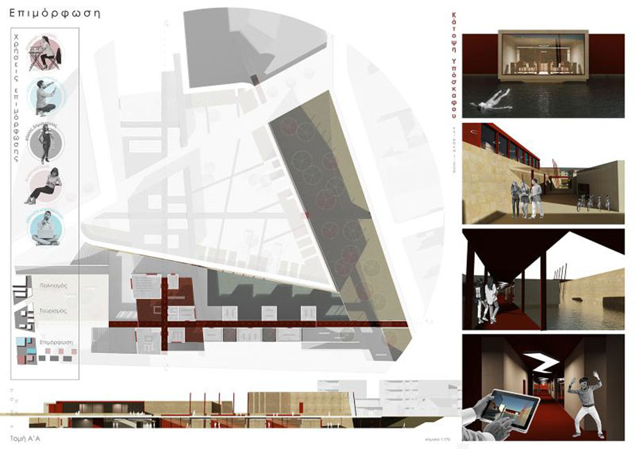 Archisearch From barriers to connections: architectural interventions aimed at the revival of the urban center of Chania | Diploma thesis by Orestis Papavasileiou & Eleni Pilatou