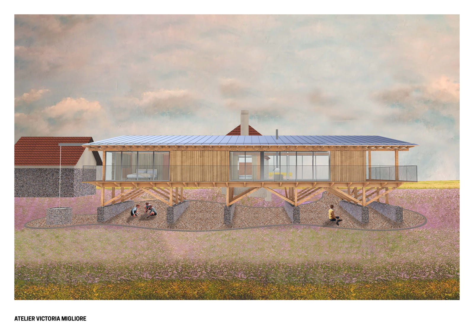 Archisearch A Suspended House Open To Vexin Landscape by Atelier Victoria Migliore