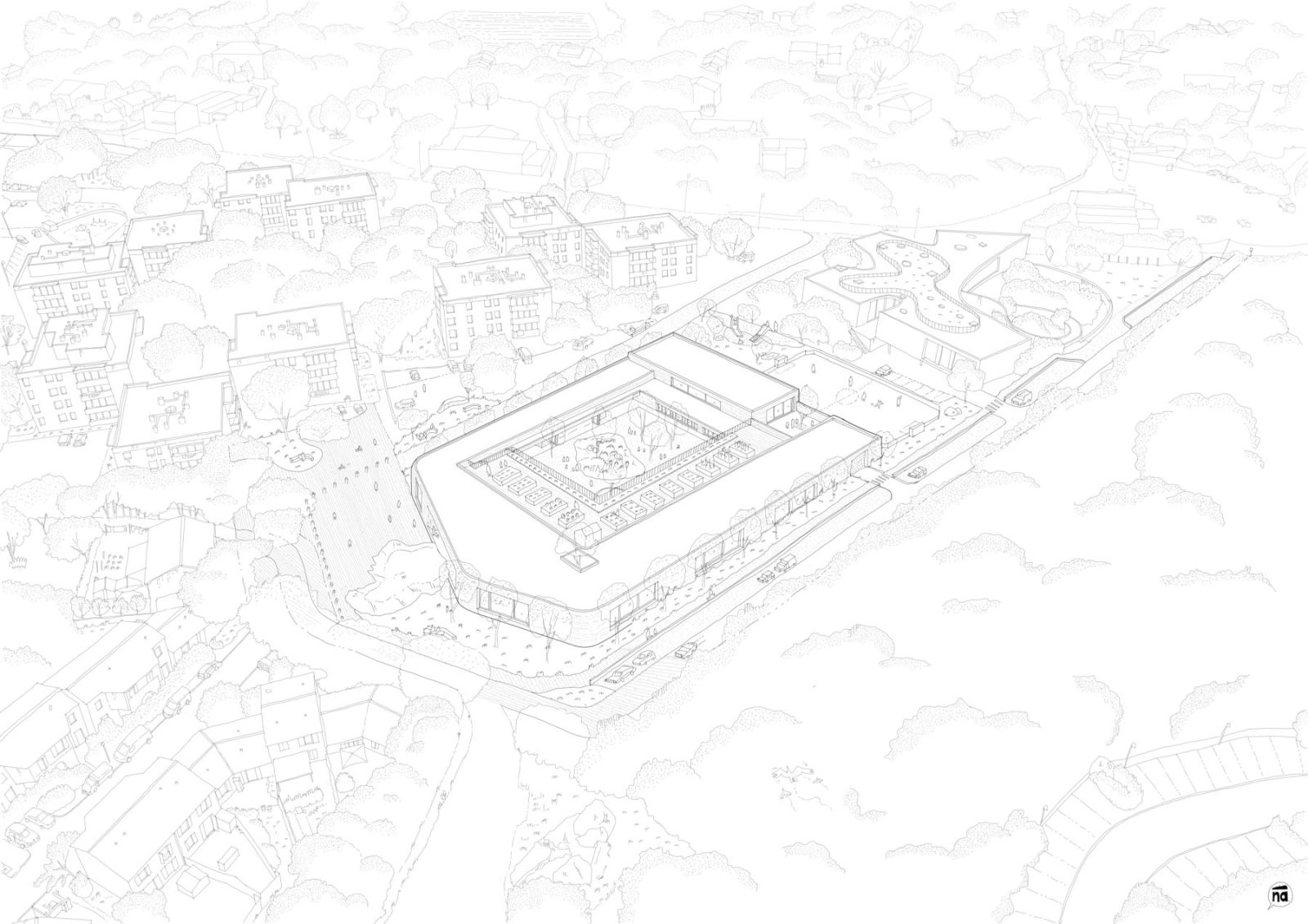 Archisearch Architecture for Education: Orma Designs a Kindergarten in Corsica Mixing Learning with Community Life.