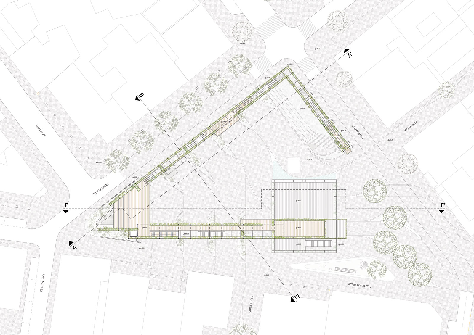 Archisearch Έπαινος στον Αρχιτεκτονικό Διαγωνισμό Ιδεών για την ανάπλαση του κοινόχρηστου χώρου και της ευρύτερης περιοχής του Νέου Σταθμού Μετρό Εξάρχεια | Πάνος Δραγώνας, Αγάπη Πρωίμου