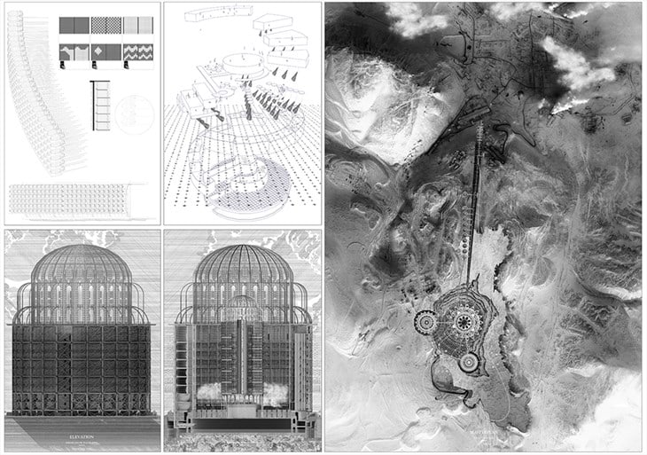 Archisearch Platinum City - MOONTOPIA, Eleven's First International Competition on Space Architecture / Sean Thomas Allen