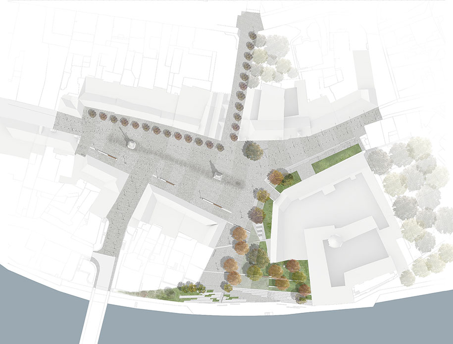 Archisearch SCOB Won the 2nd Prize in the Architectural Competition for King George Square in Podebrady, Czech Republic